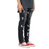 Men's Ripped Jeans Paint Splash-ink Jeans Mid Waist Straight Pants